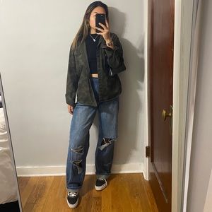 Banana Republic structured camo button down